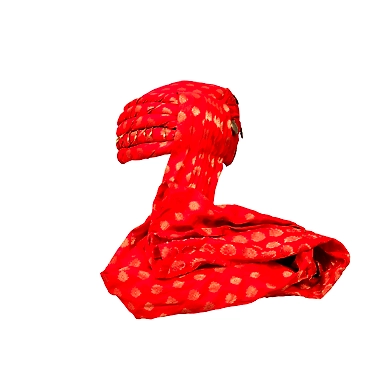 S H A H I T A J Designer Red Brocade Kids and Adults Pagdi Safa or Turban for Fashion Shows &amp; Events (DT568)-18-4