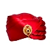 S H A H I T A J Designer Red Satin Kids and Adults Pagdi Safa or Turban for Fashion Shows &amp; Events (DT575)-ST699_18andHalf-sm