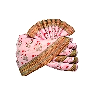 S H A H I T A J Traditional Rajasthani Wedding Multi-Colored Floral Pagdi Safa or Turban for Kids and Adults (RT583)