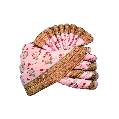 S H A H I T A J Traditional Rajasthani Wedding Multi-Colored Floral Pagdi Safa or Turban for Kids and Adults (RT583)-ST707_18andHalf