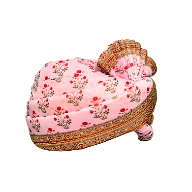 S H A H I T A J Traditional Rajasthani Wedding Multi-Colored Floral Pagdi Safa or Turban for Kids and Adults (RT583)-18-3