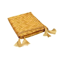 S H A H I T A J Traditional Rajasthani Wedding Golden Silk Stall/Dupatta/Shawl for Groom or Dulha (DS586)