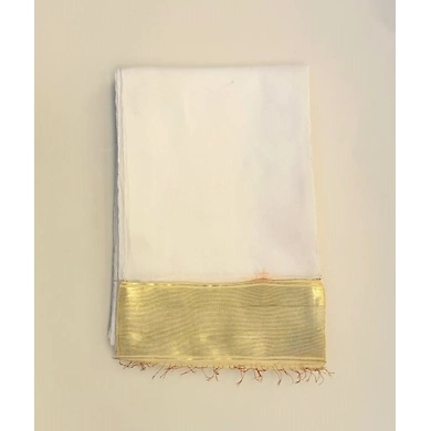 S H A H I T A J Traditional Rajasthani White Social Occasions or Condolences Cotton Mewadi Pagdi or Turban Cloth for Kids and Adults (MT597)-ST721