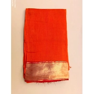 S H A H I T A J Traditional Rajasthani Orange Barati/Groom/Social Occasions Cotton Mewadi Pagdi or Turban Cloth for Kids and Adults (MT599)