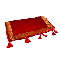 S H A H I T A J Traditional Rajasthani Wedding Red Velvet Stole/Dupatta/Shawl for Groom or Dulha (DS603)
