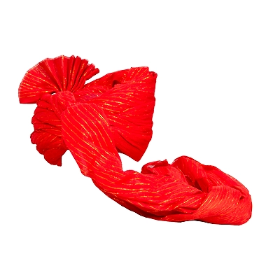 S H A H I T A J Traditional Rajasthani Jodhpuri Cotton Red Wedding Groom or Dulha Straight Line Pagdi Safa or Turban for Kids and Adults (RT612)-18-3