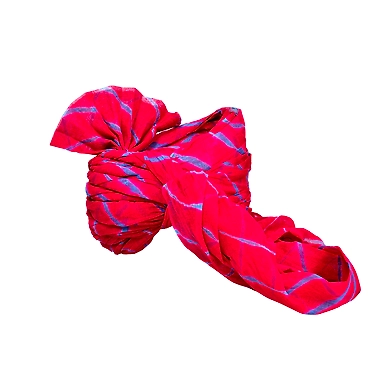 S H A H I T A J Traditional Rajasthani Jodhpuri Cotton Pink Lehariya Wedding Groom or Dulha Pagdi Safa or Turban for Kids and Adults (RT620)-18-3
