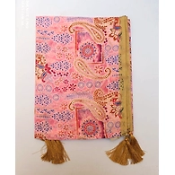 S H A H I T A J Traditional Rajasthani Wedding Pink Silk Printed Stole/Dupatta/Shawl for Groom or Dulha (DS635)