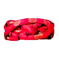 S H A H I T A J Traditional Rajasthani Red & Black Brocade Vantma Kids and Adults Designer Pagdi Safa or Turban for Fashion Shows & Events (DT648)