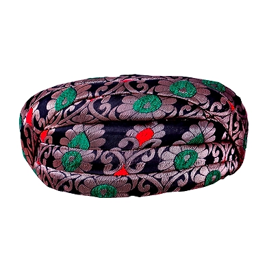 S H A H I T A J Traditional Rajasthani Black Brocade Kids and Adults Designer Jain Pagdi Safa or Turban for Fashion Shows &amp; Events (DT651)-ST777_22
