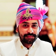 S H A H I T A J Traditional Rajasthani Rajputi Wedding Georgette or Pure Multi-Colored Barati Pagdi Safa or Turban for Kids and Adults (CT671)