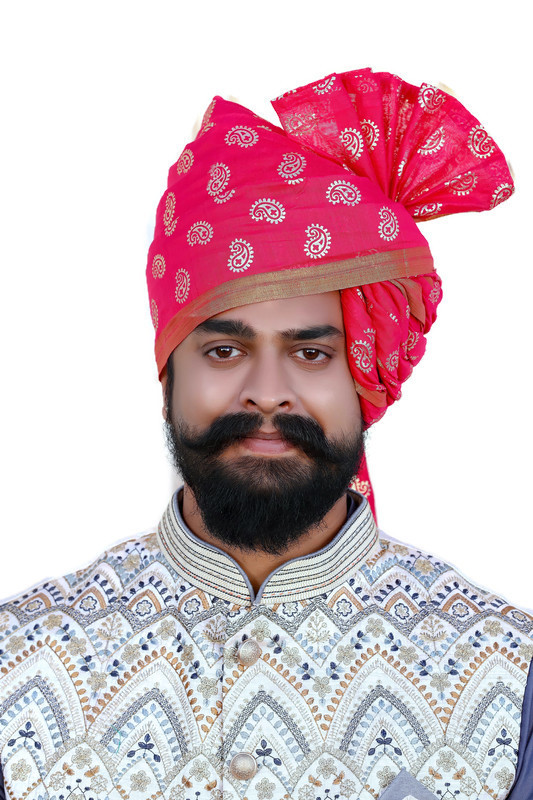 Indian Wedding Pagri Royal Rajasthani traditional Pagdi shipping Maharaja style Safa Sherwani Accessory Chanderi silk Ready to wear turban