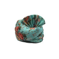 S H A H I T A J Traditional Rajasthani Wedding Barati Floral Sea Green Silk Pagdi Safa or Turban for Kids and Adults (RT673)