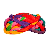 S H A H I T A J Traditional Rajasthani Cotton Multi-Colored Vantma or Rope Pagdi Safa or Turban for Kids and Adults (RT497)
