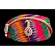 S H A H I T A J Traditional Rajasthani Cotton Mewadi Multi-Colored Mothda Pagdi or Turban with Pachewadi Brooch and Chandrma for Kids and Adults (MT290)-ST386_18-sm