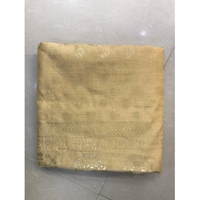 S H A H I T A J Traditional Rajasthani Golden Foil Barati/Groom/Social Occasions Silk Pagdi Safa Turban or Pheta Cloth for Kids and Adults (CT684)-ST804