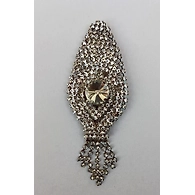 S H A H I T A J Traditional Rajasthani Silver Stone Brooch for Barati/Groom/Social Occasions Pagdi Safa or Turban (OS707)
