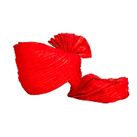 S H A H I T A J Traditional Rajasthani Jodhpuri Cotton Farewell/Retirement/Social Occasions Red Straight Line Pagdi Safa or Turban for Kids and Adults (CT711)