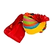 S H A H I T A J Traditional Rajasthani Jodhpuri Cotton Farewell/Retirement/Social Occasions Multi-Colored Kotadoriya Pagdi Safa or Turban for Kids and Adults (CT712)-18-3-sm