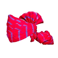 S H A H I T A J Traditional Rajasthani Jodhpuri Cotton Farewell/Retirement/Social Occasions Pink Lehariya Pagdi Safa or Turban for Kids and Adults (CT719)