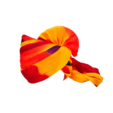 S H A H I T A J Traditional Rajasthani Jodhpuri Cotton Farewell/Retirement/Social Occasions Multi-Colored Pagdi Safa or Turban for Kids and Adults (CT723)-ST843_20
