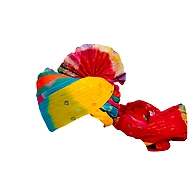 S H A H I T A J Traditional Rajasthani Jodhpuri Cotton Farewell/Retirement/Social Occasions Multi-Colored Pagdi Safa or Turban for Kids and Adults (CT726)