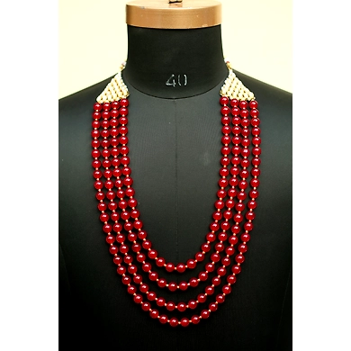 S H A H I T A J  Designer Mala/Kanthla for Weddings/Groom Dress or Sherwani (OS746)-ST866