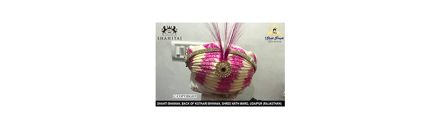  Mewadi Groom Pagdi or Turban   