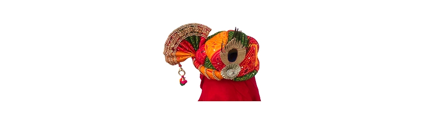  Readymade Mock Cloth Bhagwan ka Safa or Pagdi   