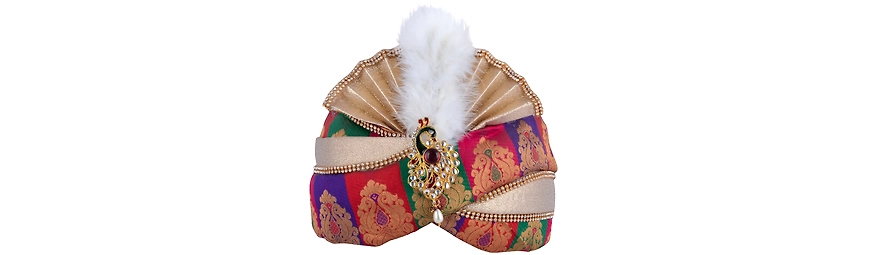  Readymade Groom Brocade Safa or Turban   