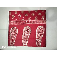 S H A H I T A J Traditional Rajasthani Maroon with Golden Foil Barati/Groom/Social Occasions Silk Pagdi Safa Turban or Pheta Cloth for Kids and Adults (CT748)-Free Size