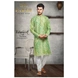 S H A H I T A J Traditional Green Dotted Barati/Groom/Social Occasions Silk Kurta Pajama for Adults (MW766)-ST887_38-sm