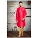 S H A H I T A J Traditional Red Dotted Barati/Groom/Social Occasions Silk Kurta Pajama for Adults (MW769)-ST890_36-sm
