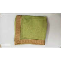 S H A H I T A J Traditional Rajasthani Wedding Pista Green Silk Stole/Dupatta/Shawl for Groom or Dulha (DS770)-Free Size