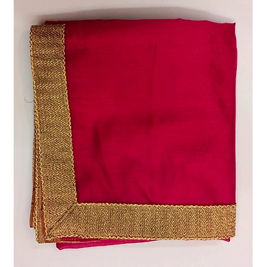 S H A H I T A J Traditional Rajasthani Wedding Rani or Magenta Silk Stole/Dupatta/Shawl for Groom or Dulha (DS772)-ST893