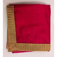 S H A H I T A J Traditional Rajasthani Wedding Rani or Magenta Silk Stole/Dupatta/Shawl for Groom or Dulha (DS772)