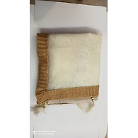 S H A H I T A J Traditional Rajasthani Wedding Off White Silk Stole/Dupatta/Shawl for Groom or Dulha (DS636)-Free Size