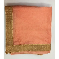 S H A H I T A J Traditional Rajasthani Wedding Peach Silk Stall/Dupatta/Shawl for Groom or Dulha (DS554)
