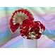 S H A H I T A J Traditional Rajasthani Red Bandhej Cotton Laddu Gopal Bhagwan ki Pagdi Safa or Turban for God's Idol/Kids/Adults (RT444)-ST580_Mini-sm