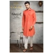 S H A H I T A J Traditional Barati/Groom/Social Occasions Pathani Cotton Kurta with Pajama for Adults (MW809)-ST929_40-sm