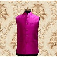 S H A H I T A J Traditional Barati/Groom/Social Occasions Silk Nehru Jacket or Kothi for Adults (MW801)