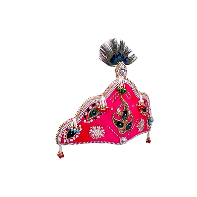S H A H I T A J Traditional Silk Bhagwan Mukut Pagdi Safa or Turban for God's Idol/Kids/Adults (RT815)-For Miniature God's Idol (3 inches to 16 inches)-4