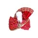 S H A H I T A J Traditional Rajasthani Red Bandhej Cotton Mahakal Bhagwan Pagdi Safa or Turban for God's Idol/Kids/Adults (RT632)-ST758_Kids-sm