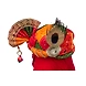S H A H I T A J Traditional Rajasthani Multi-Colored Mock Fabric Krishna Bhagwan Pagdi Safa or Turban for God's Idol/Kids/Adults (RT307)-ST460_Adults-sm