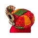 S H A H I T A J Traditional Rajasthani Multi-Colored Mock Fabric Krishna Bhagwan Pagdi Safa or Turban for God's Idol/Kids/Adults (RT307)-For Miniature God's Idol (3 inches to 16 inches)-3-sm