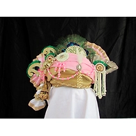 S H A H I T A J Traditional Rajasthani Multi-Colored Cotton Krishna Bhagwan Pagdi or Turban for God's Idol/Kids/Adults (RT275)