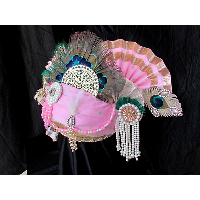 S H A H I T A J Traditional Rajasthani Multi-Colored Cotton Krishna Bhagwan Pagdi or Turban for God's Idol/Kids/Adults (RT275)-For Miniature God's Idol (3 inches to 16 inches)-3