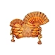 S H A H I T A J Traditional Rajasthani Golden Color Silk Swaminarayan Bhagwan ki Pagdi Safa or Turban for God's Idol/Kids/Adults (RT150)-ST229_Large-sm