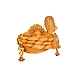 S H A H I T A J Traditional Rajasthani Golden Color Silk Swaminarayan Bhagwan ki Pagdi Safa or Turban for God's Idol/Kids/Adults (RT150)-For Miniature God's Idol (3 inches to 16 inches)-3-sm