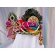 S H A H I T A J Traditional Rajasthani Multi-Colored Silk Krishna Bhagwan Pagdi Safa or Turban for God's Idol/Kids/Adults (RT304)-For Miniature God's Idol (3 inches to 16 inches)-3-sm